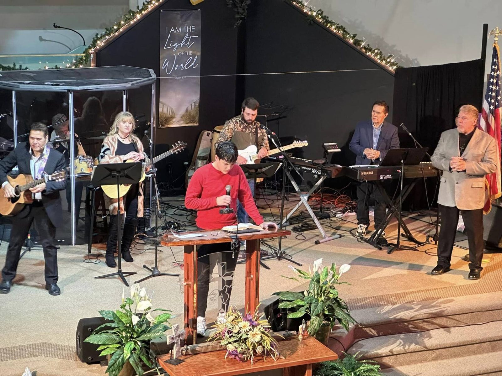The praise team at Christ Worship Center